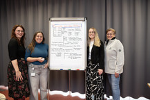 Freude über ersten erfolgreichen Bairischkurs: C. Borutta, P. Kerl, S. Hirthammer, K. Häring.