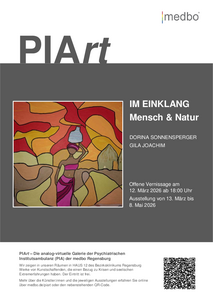 Plakat PIArt 1 2026 (Dorina Sonnensperger/Gila Joachim | medbo)