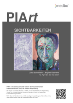 Plakat PIArt "Sichtbarkeiten" April/Mai 2024 (medbo | Jutta Sonnleitner, Brigitte Elberfeld)