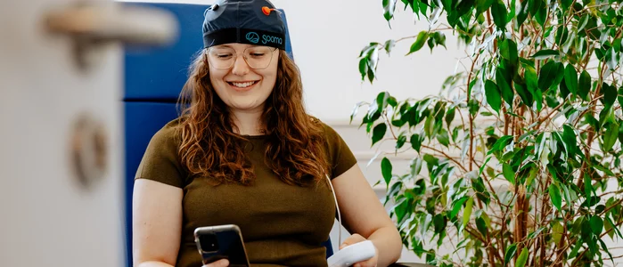 tDCS-Behandlung G'SUND DAHOAM-Studie (Frank Hübler | medbo)