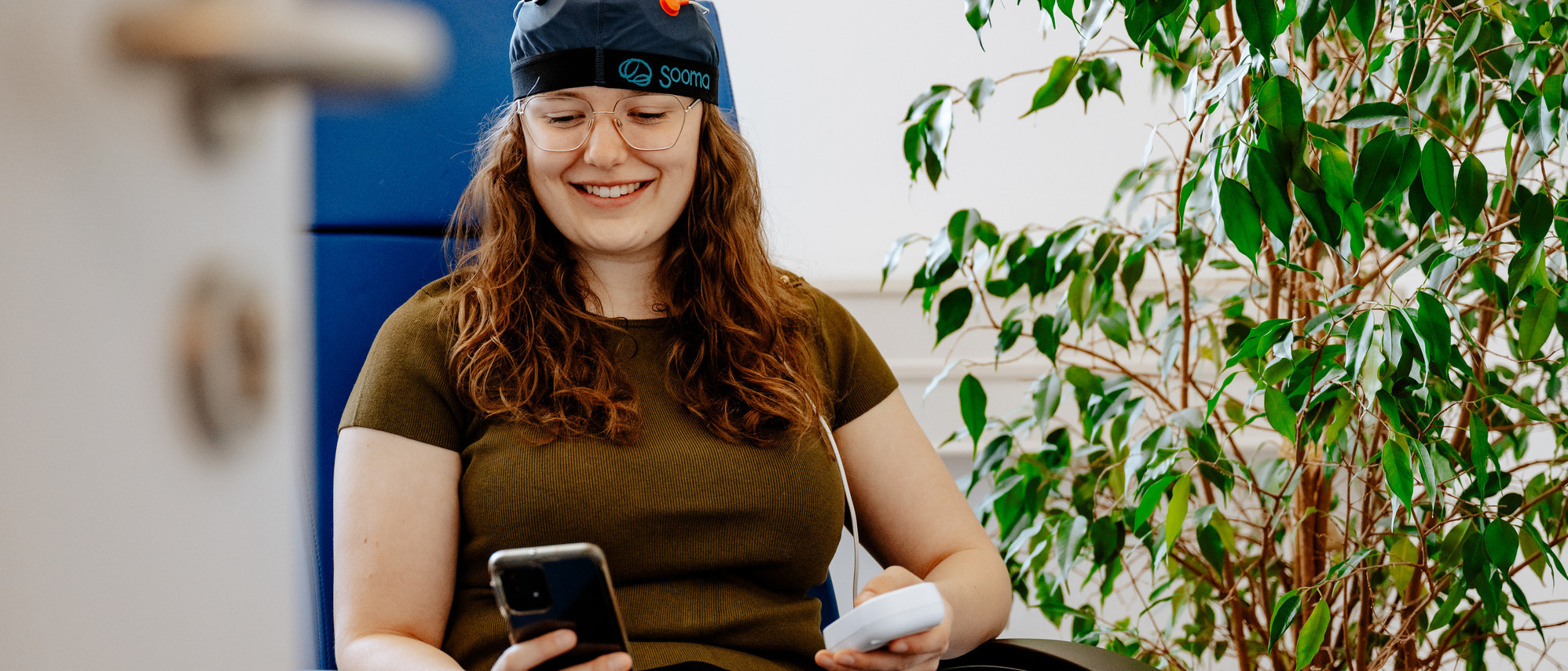 tDCS-Behandlung G'SUND DAHOAM-Studie (Frank Hübler | medbo)