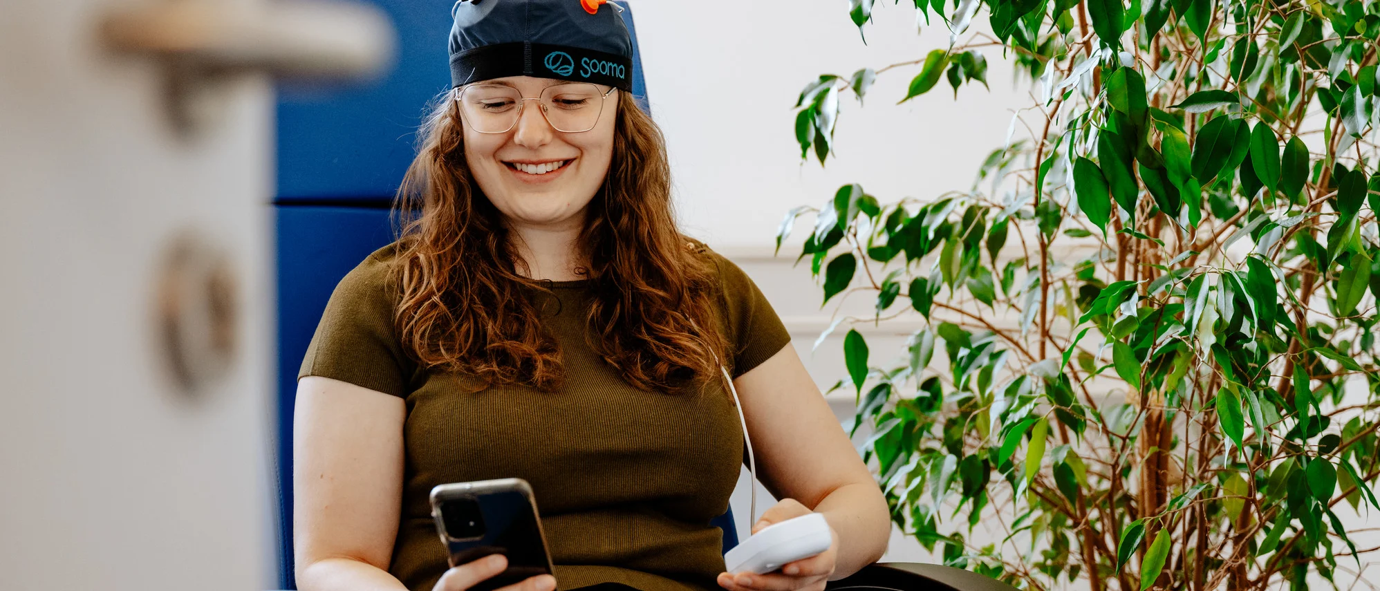 tDCS-Behandlung G'SUND DAHOAM-Studie (Frank Hübler | medbo)