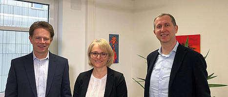 Martin Lindner, Dr. Stephanie Kandsperger und Prof. Dr. Michael Kabesch (Renate Neuhierl | medbo)