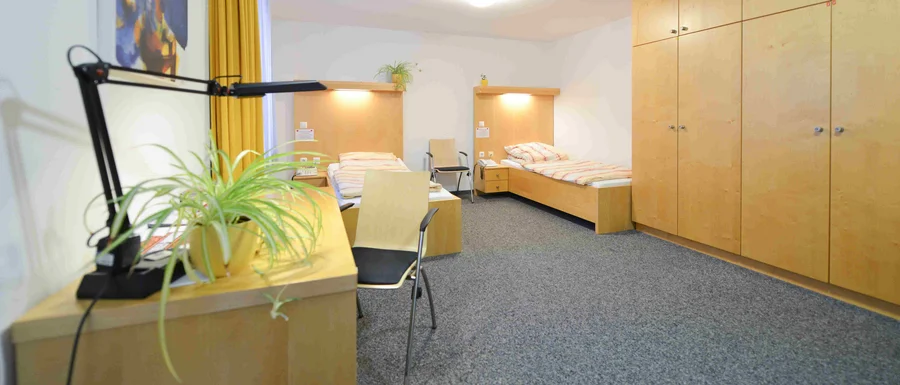 Doppelzimmer Suchtreha Wöllershof (Frank Hübler/medbo)