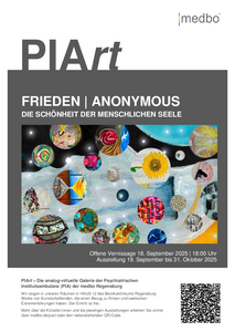 Plakat PIArt Ausstellung Frieden | Anonymous (BKR | 2025)