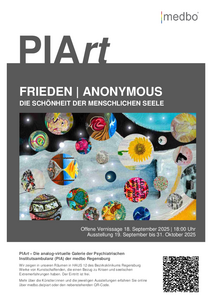 Plakat PIArt Ausstellung Frieden | Anonymous (BKR | 2025)