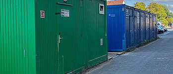 Containerpark Baustelle KJP Weiden (Renate Neuhierl | medbo)