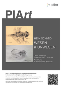 PIArt-Plakat 1_2025 - Wesen und Unwesen, Hein Schmid (medbo)