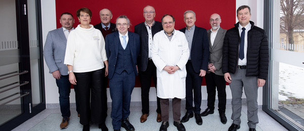 Neujahrsbesuch am medbo Standort Wöllershof, Gruppenfoto