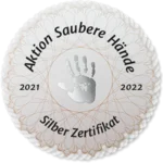 Aktion "Saubere Hände" Silberzertifikat
