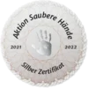 Aktion "Saubere Hände" Silberzertifikat