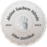 Aktion "Saubere Hände" Silberzertifikat