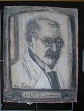 Portrait Dr. med. A. Vierzigmann, ohne Datum, signiert Jos. Forster (Sammlung Vierzigmann | medbo)
