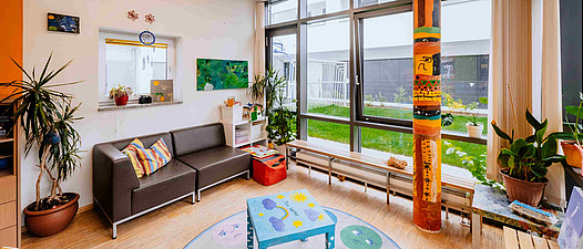 Aufenthaltsraum Kinder- & Jugendpsychiatrie medbo Cham (Frank Hübler | medbo)