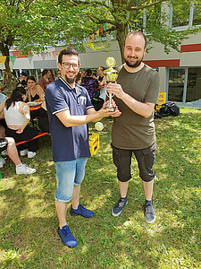 Kickerpokal Gewinnerteam medbo Pflegeschulen c Susanna Haselbeck