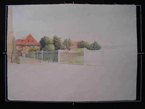 Blick auf Gärtnerhäuschen nach Norden, ohne Datum, Matthias von Kramer (Sammlung Vierzigmann | medbo)