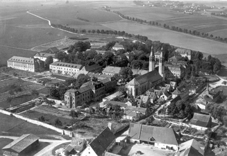 Luftbild Bezirksklinikum Regensburg aus 1934 (medbo)