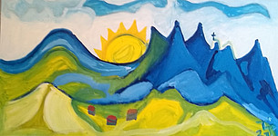 Sonnenaufgang im Gebirge (Thomas Plecher)