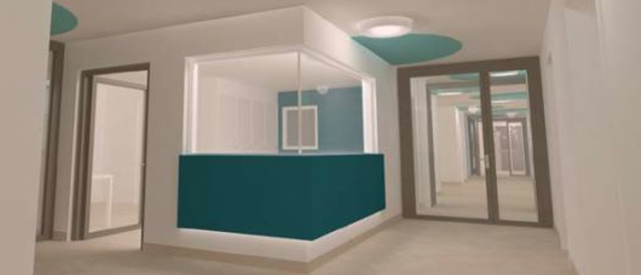 Stationszimmer der neuen Kinder- und Jugendpsychiatrie in Weiden (medbo)