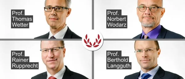 Vier Experten der medbo Psychiatrie Regensburg zählen laut Focus Gesundheit zu den Top Medizinern 2026: Prof. Rainer Rupprecht, Prof. Berthold Langguth, Prof. Norbert Wodarz und Prof. Thomas Wetter. (c) medbo KU / Frank Hübler