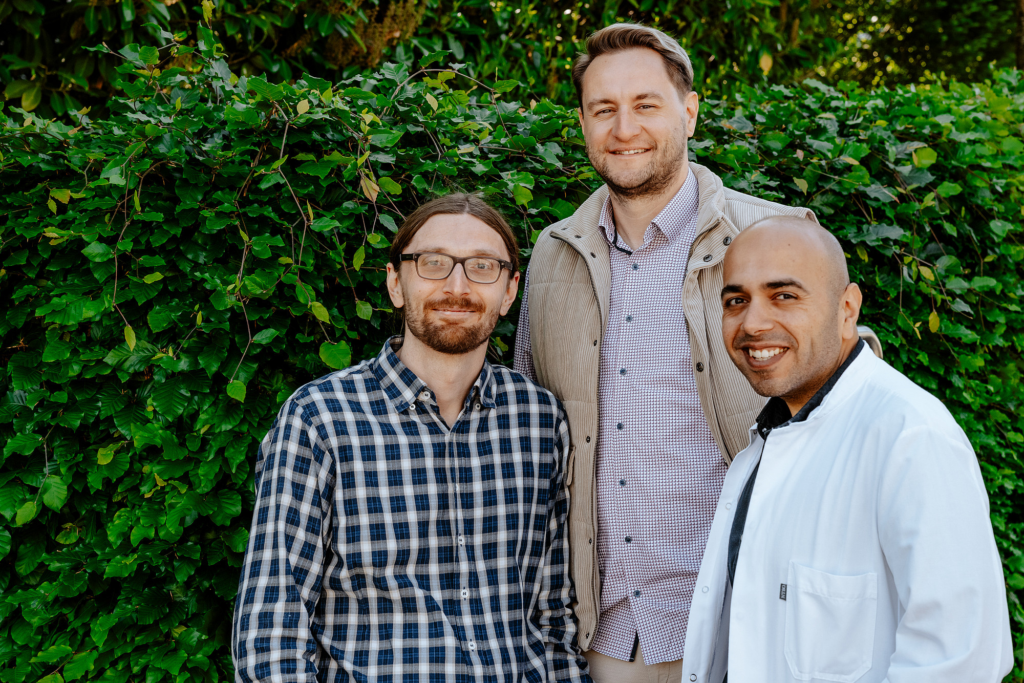 (von links) Dr. Reißmann, PD Dr. Schoisswohl, Dr. Abdelnaim (Frank Hübler | medbo)