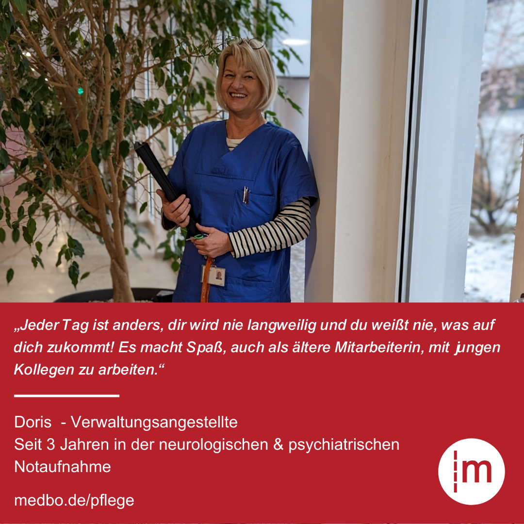 Doris Verwaltungsangestellte ZNA (medbo)