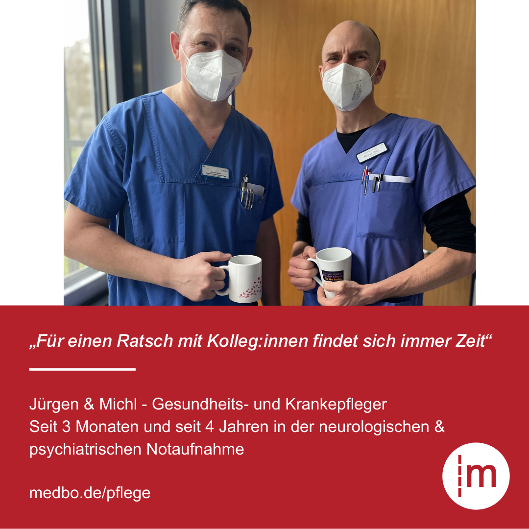 Jürgen und Michal Gesundheits- und Krankenpfleger ZNA (medbo)