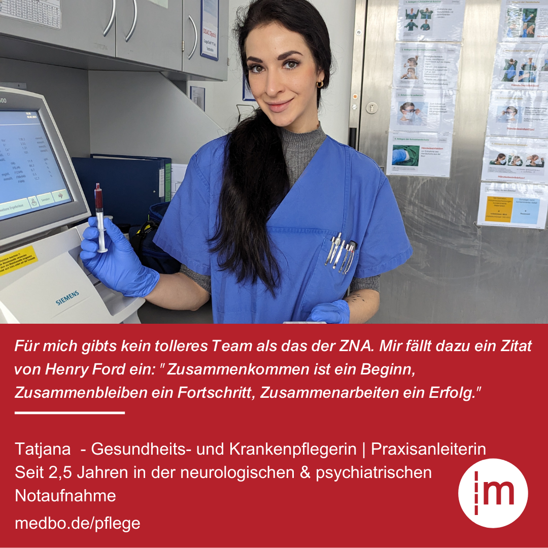 Tatjana Gesundheits- und Krankenpflegerin & Praxisanleiterin ZNA (medbo)
